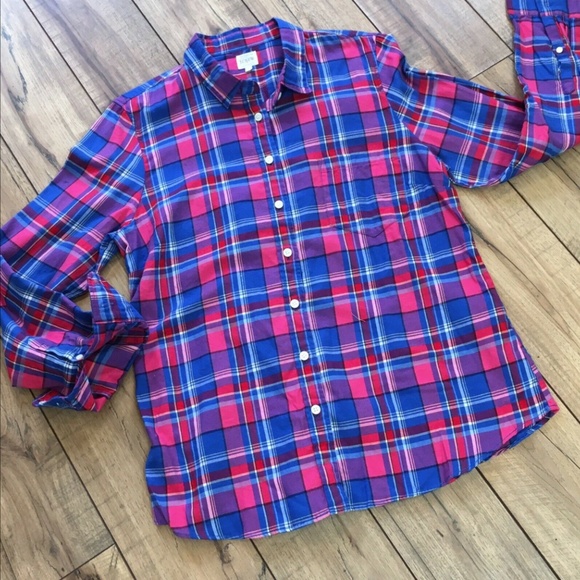 NWT J. Crew Perfect Fit Flannel - Picture 5 of 7